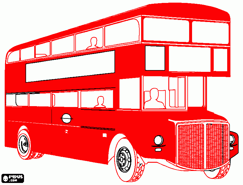για ζωγραφικήΔιωροφο λεωφορειο