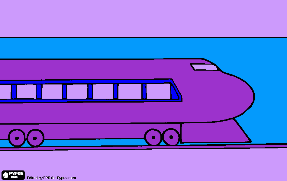 για ζωγραφικήΤΟ ΤΡΕΝΟ ΤΗΣ ΥΨΗΛΗΣ ΤΑΧΥΤΗΤΑΣ