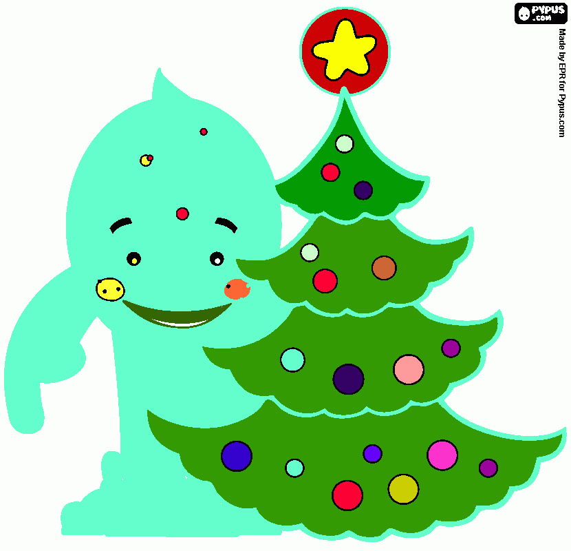 για ζωγραφικήΤο χριστουγεννιάτικο δέντρο