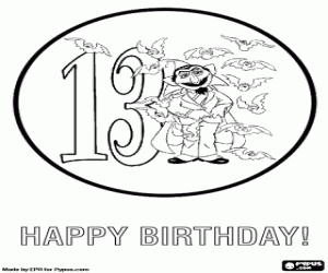 για ζωγραφική 13 χρόνια του χαιρετισμό, ο Κόμης Δράκουλας