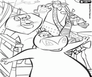 για ζωγραφική Alex, Marty, Gloria και Μέλμαν, Μαδαγασκάρης