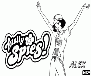 για ζωγραφική Alex, χαρακτήρα από Totally Spies