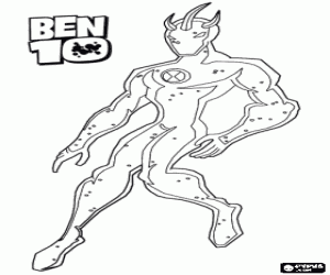 για ζωγραφική Alien X, χαρακτήρα από Ben 10