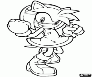 για ζωγραφική Amy Rose, ένας σκαντζόχοιρος από Sonic