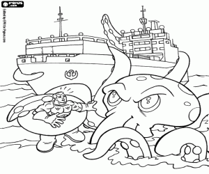 για ζωγραφική Aquaman, ένα Υπερήρωα σε κίνδυνο