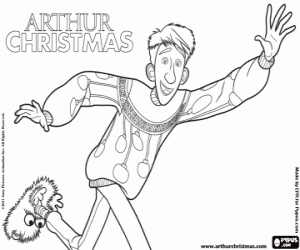 για ζωγραφική Arthur Christmas σε μια βιασύνη