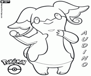 για ζωγραφική Audino, ένα Pokémon