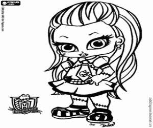 για ζωγραφική Baby Frankie, Baby Monster High