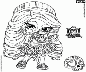 για ζωγραφική Baby Skelita, Monster High Baby