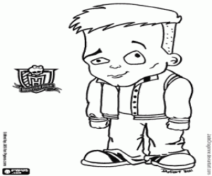 για ζωγραφική Baby Slow Moe, ο φίλος του Ghoulia