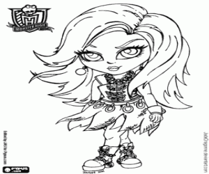 για ζωγραφική Baby Spectra Vondergeist, Baby Monster High
