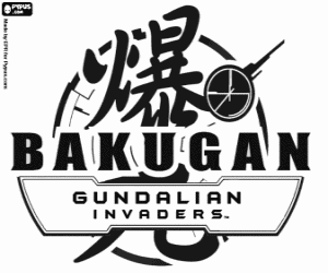 για ζωγραφική Bakugan Gundalian Invaders λογότυπο