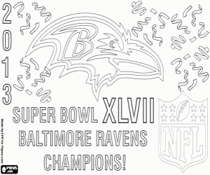 για ζωγραφική Baltimore Ravens, Super Bowl 2013