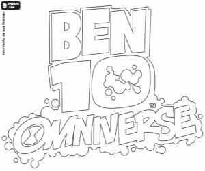 για ζωγραφική Ben 10 Omniverse λογότυπο