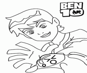 για ζωγραφική Ben 10 και το Omnitrix