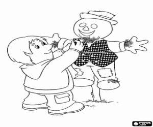 για ζωγραφική Bill Thompson και ένα η σκιάχτρα