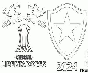 για ζωγραφική Botafogo, πρωταθλητής Libertadores 2024