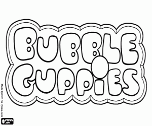 για ζωγραφική Bubble Guppies λογότυπο