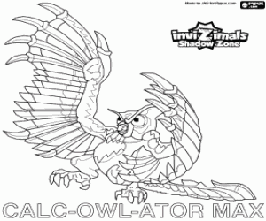 για ζωγραφική Calc-Owl-Ator Max, Invizimals Shadow Zone