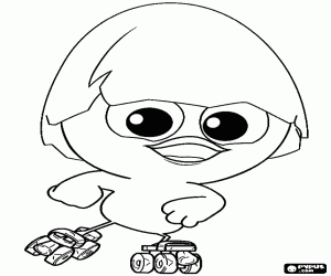 για ζωγραφική Calimero με πατίνια