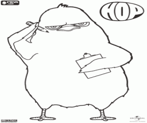 για ζωγραφική Carlos η νεοσσός με χαρτί και μολύβι