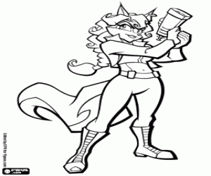 για ζωγραφική Carmelita Fox, Sly Cooper