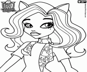 για ζωγραφική Catrine DeMew, ένας MonsterHigh μαθήτρια