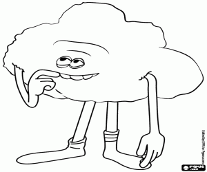 για ζωγραφική Cloud Guy, ένας χαρακτήρας του Ευχούληδες