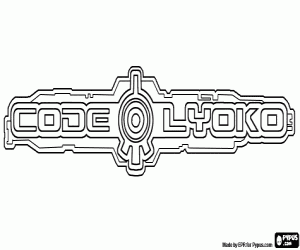 για ζωγραφική Code Lyoko λογότυπο