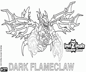 για ζωγραφική Dark Flameclaw, Invizimals Shadow Zone