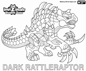 για ζωγραφική Dark Rattleraptor, Invizimals Shadow Zone
