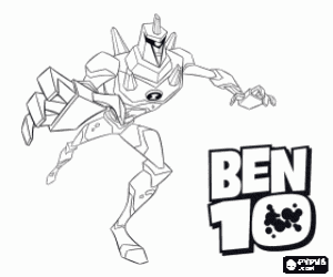 για ζωγραφική Diamondhead, ένας εξωγήινος Ben 10