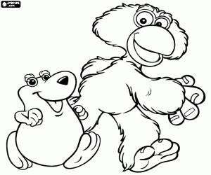 για ζωγραφική Dito και Feito, του Cocoricó χαρακτήρες