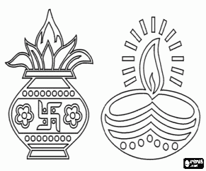 για ζωγραφική Diwali, το Φεστιβάλ των φώτων