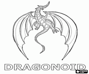 για ζωγραφική Dragonoid, ένα Bakugan δράκος
