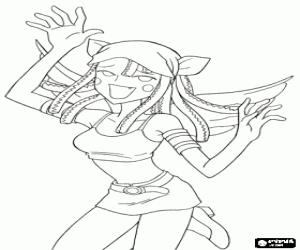 για ζωγραφική Eriru, χαρακτήρα από γοργόνα μελωδία