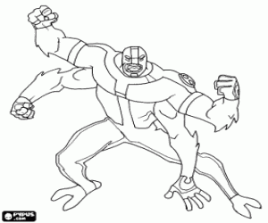 για ζωγραφική Fourarms, ένας εξωγήινος  από Ben 10