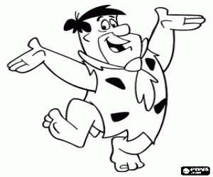 για ζωγραφική Fred Flintstone, ο πρωταγωνιστής
