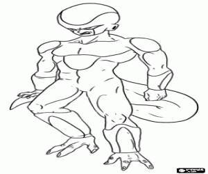 για ζωγραφική Freeza, ανταγωνιστή της Dragon Ball
