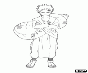 για ζωγραφική Gaara από Naruto νίντζα