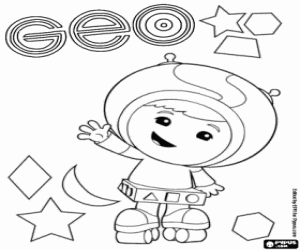 για ζωγραφική Geo Umizoomi και γεωμετρικά σχήματα