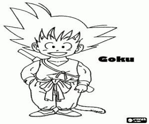 για ζωγραφική Goku, το παιδί πολεμιστής Saiyan