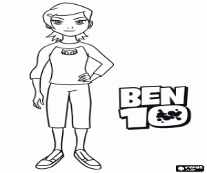 για ζωγραφική Gwen Tennyson, ένας χαρακτήρας του Ben 10