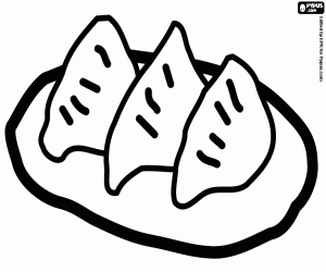 για ζωγραφική Gyoza, Ιαπωνικά ζυμαρικά