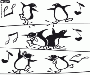 για ζωγραφική Happy Feet χορευτές πιγκουΐνοι