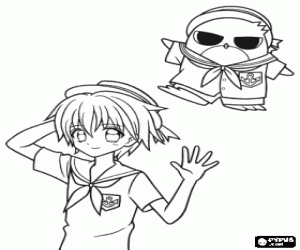 για ζωγραφική Hippo, χαρακτήρα από Mermaid Melody