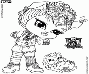 για ζωγραφική Howleen Wolf, Monster High Baby