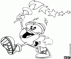 για ζωγραφική Izzy, μασκότ της Ατλάντας 1996