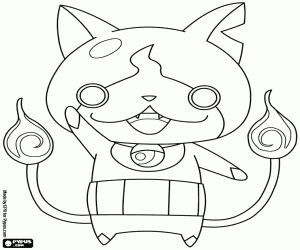 για ζωγραφική Jibanyan, γάτα από Yo-Kai Watch