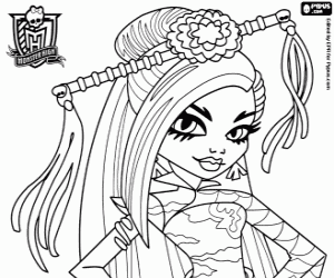για ζωγραφική Jinafire Long, Monster High